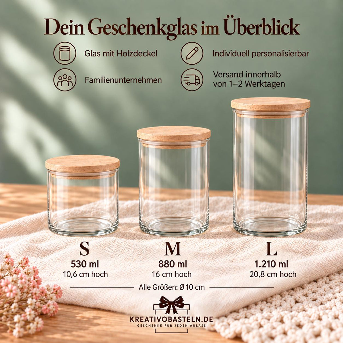 Vorratsglas zur Rente „Danke für die gute Zeit“