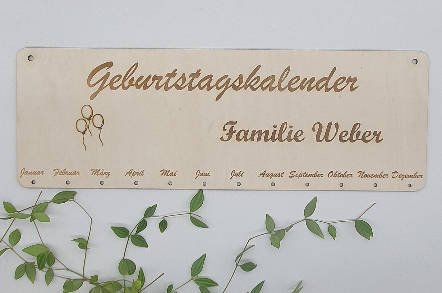 Geburtstagskalender - Personalisierbar