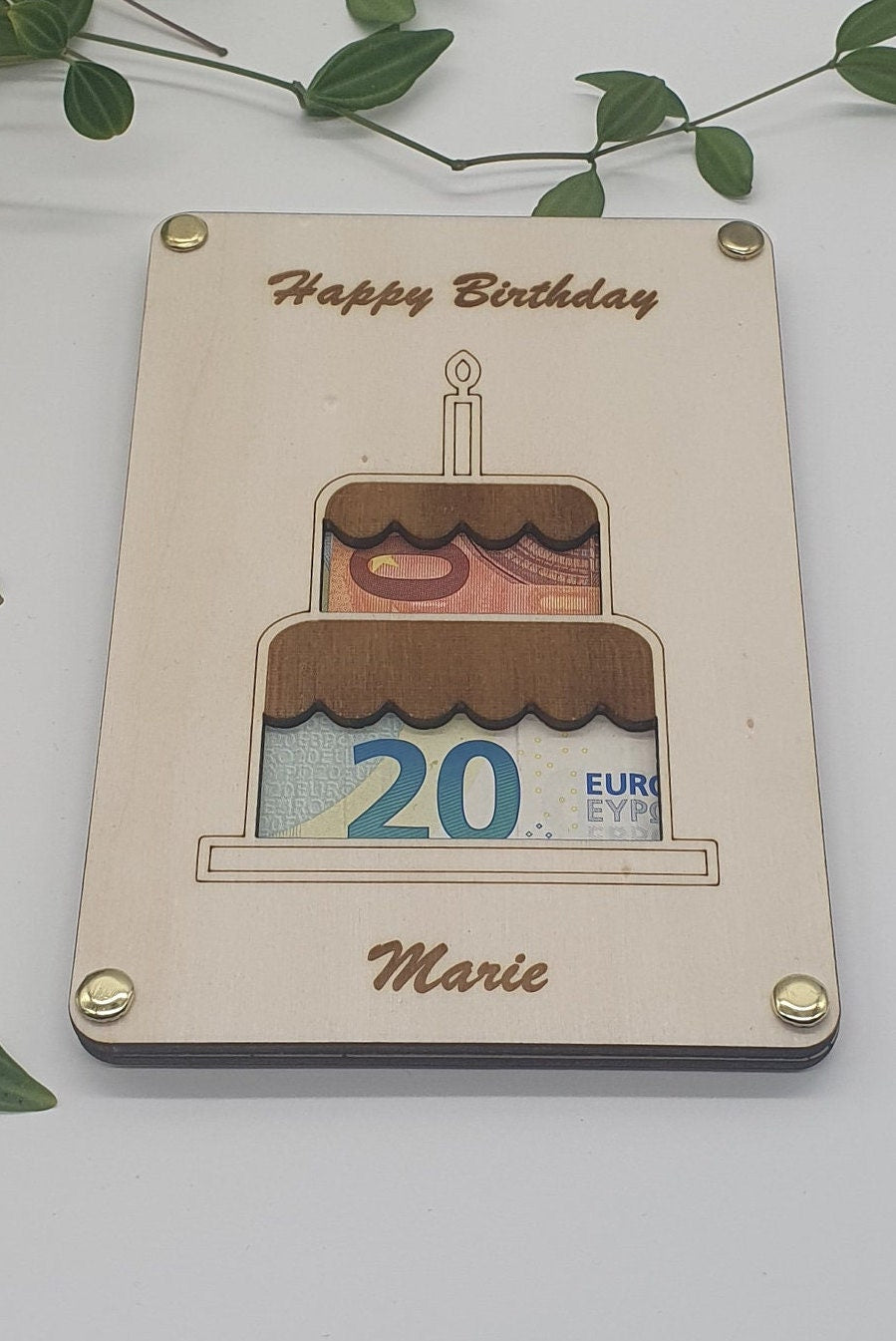 Geschenkidee Torte - Karte