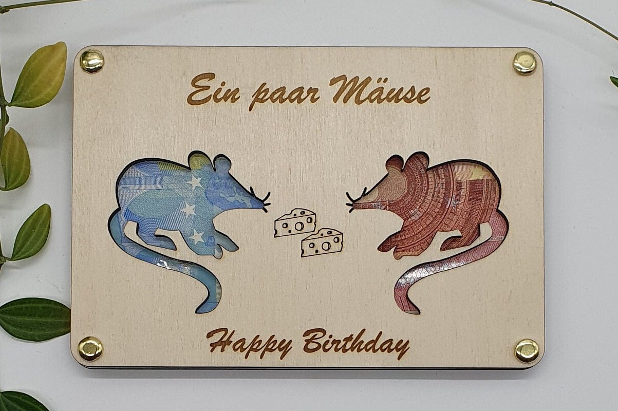 Mäuse Geldgeschenk