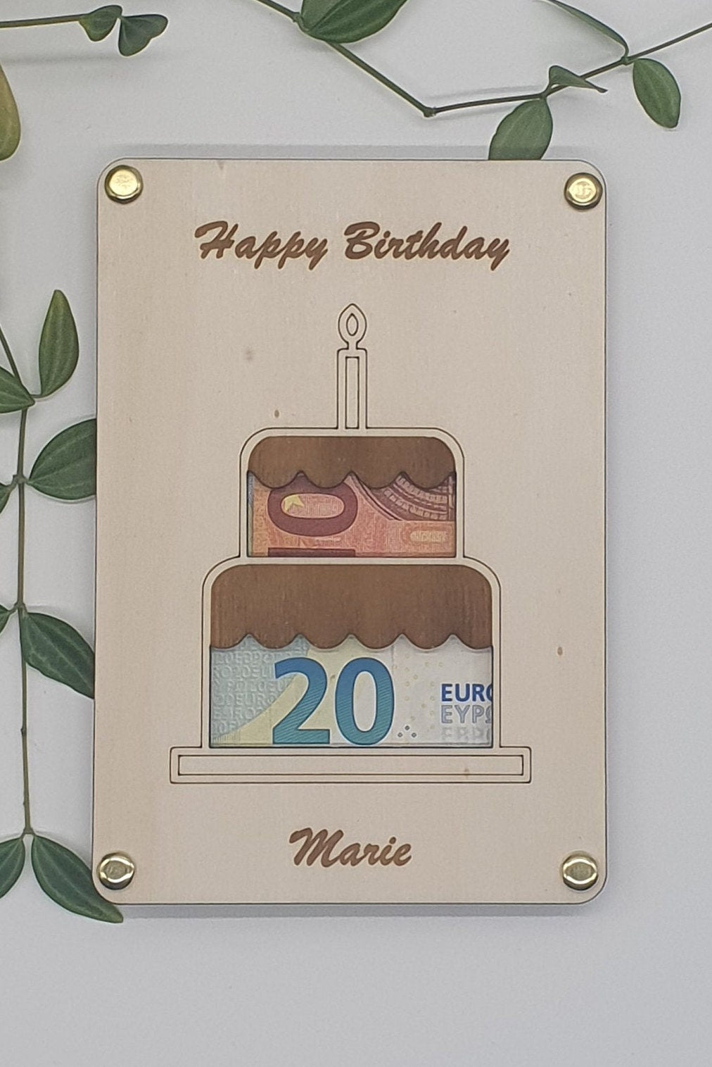 Geschenkidee Torte - Karte