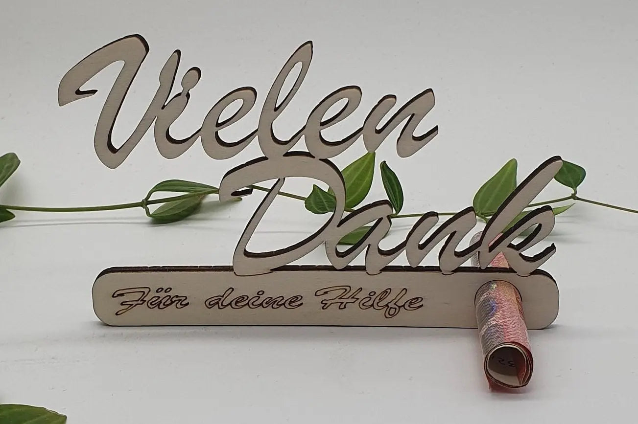 Vielen Dank - Scheinehalter Etsy