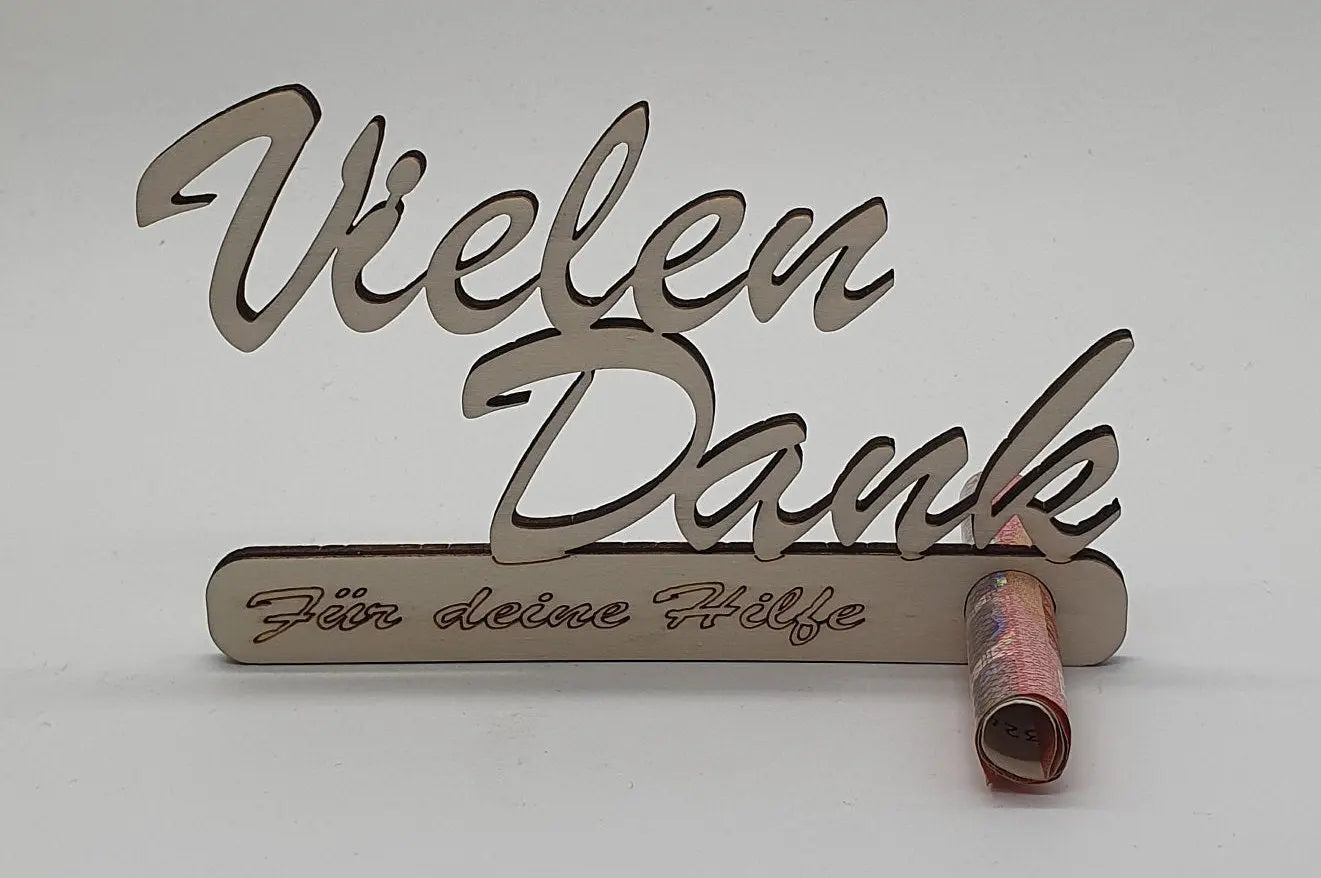 Vielen Dank - Scheinehalter Etsy