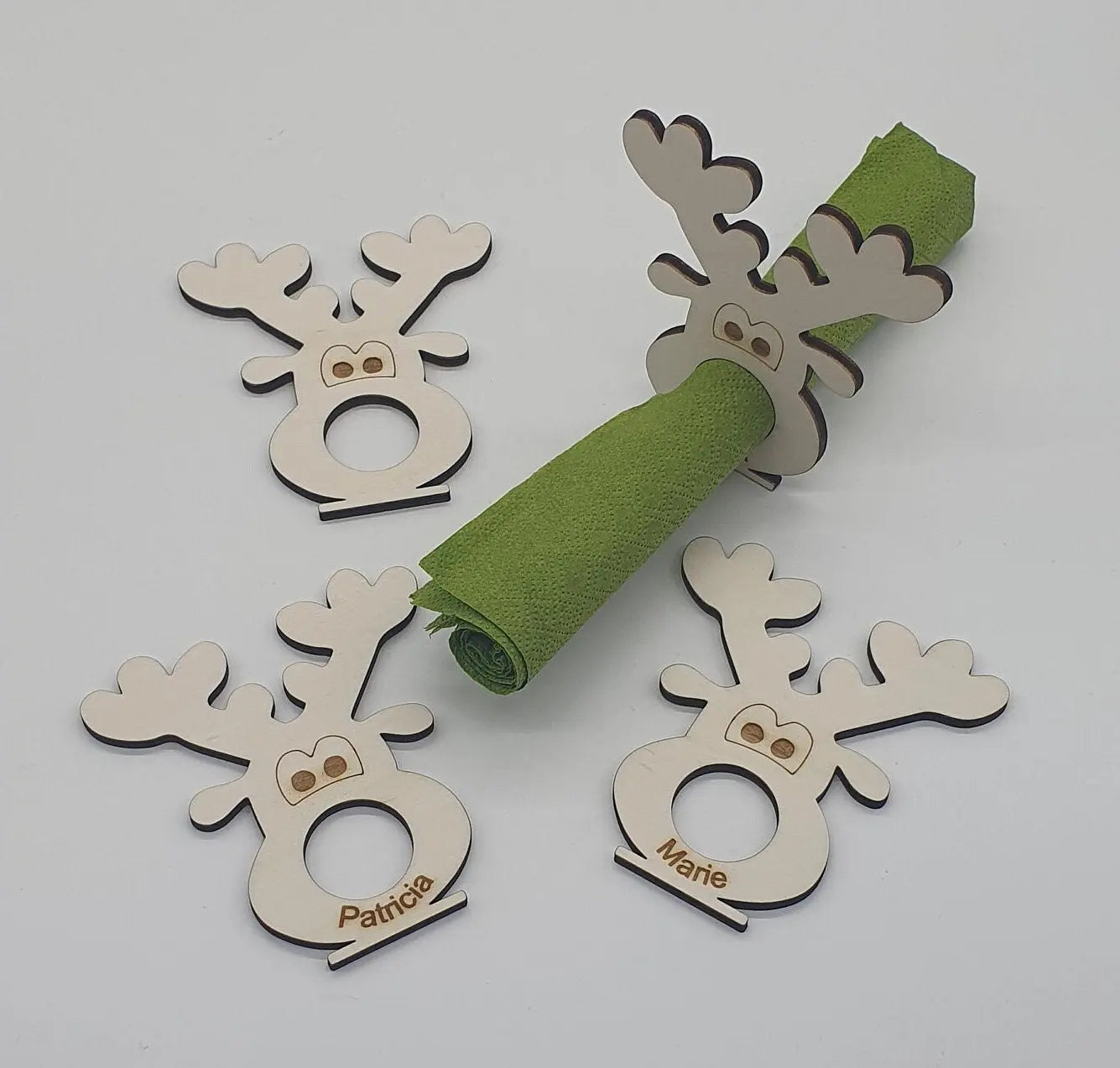 Personalisierter Platzhalter Rentier KreativoBasteln